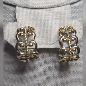 Avon Gold Hoop Clip-on Earrings